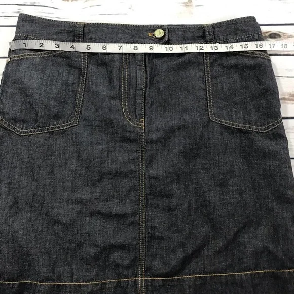 Nautica linen blend skirt size 8 - Picture 3 of 5